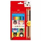 Colores Faber Castell Bicolor 12 Und 